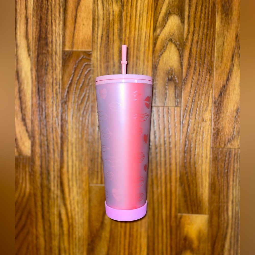 Starbucks authentic frosted Valentine’s Day tumbler.
